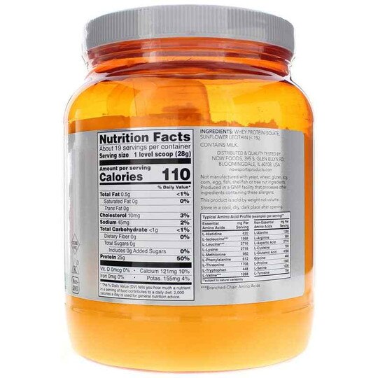 Whey Protein Isolate, NOW